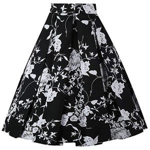 Vintage Pleated Floral Skirt